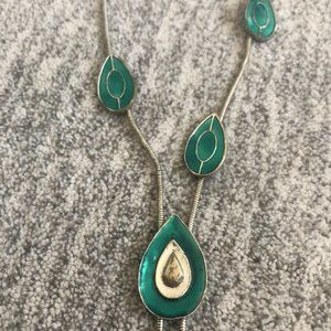 Handmade Green Stone Necklace